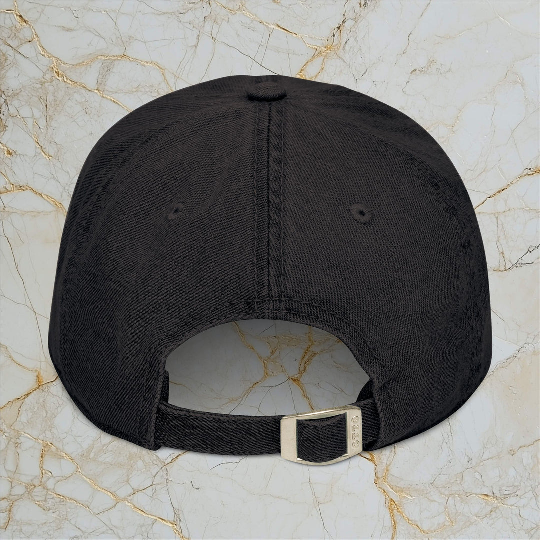 GOLD: Premium Embroidered Dark Denim Cap